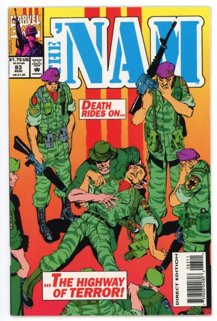 Nam #83 (VF/NM 9.0) RARE 2nd to FINAL Issue *LOW PRINT RUN* Army War 1993 Marvel 2