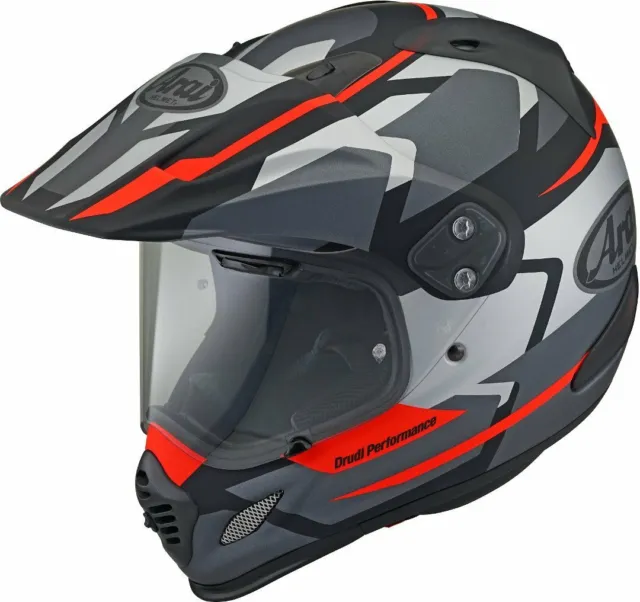 Arai XD-4 Depart Adventure Touring Motorcycle Helmet - Grey/Red