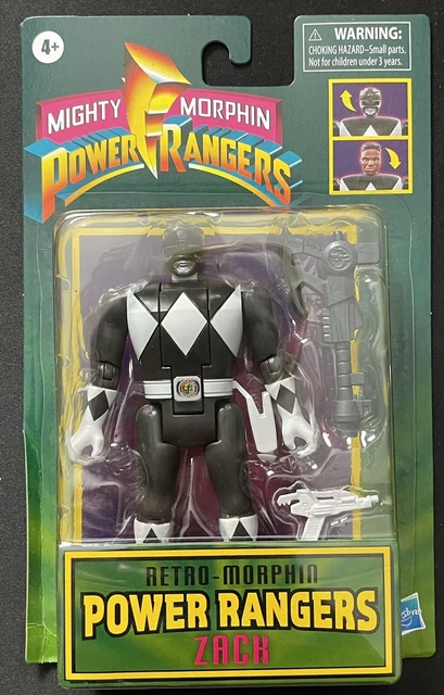 Figurine Power Rangers Retro Morphin – Zack – Neuf Sous Emballage – Collection Hasbro