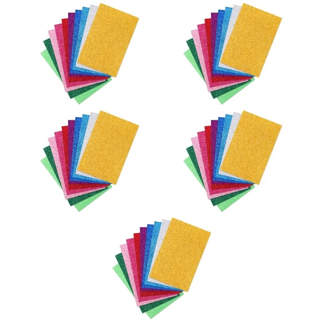 5pcs suvvox 10pcs fogli fai - -te fogli Eva colorati A4 Scintillanti per