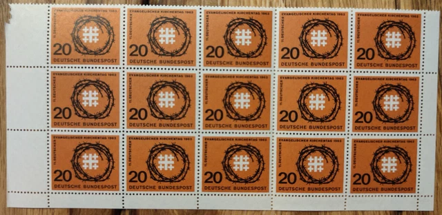 Bund Evangelischer Kirchentag v. 24.07.1963 Mi.-Nr. 405** Bogenteil 202312112126