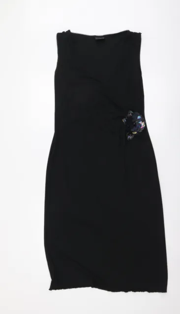 IMAGES pullover da donna nero poliestere taglia 16 collo a V