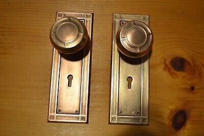 Antique Vintage Intricate Pattern Design Matching Door Knobs, Face Plates  318