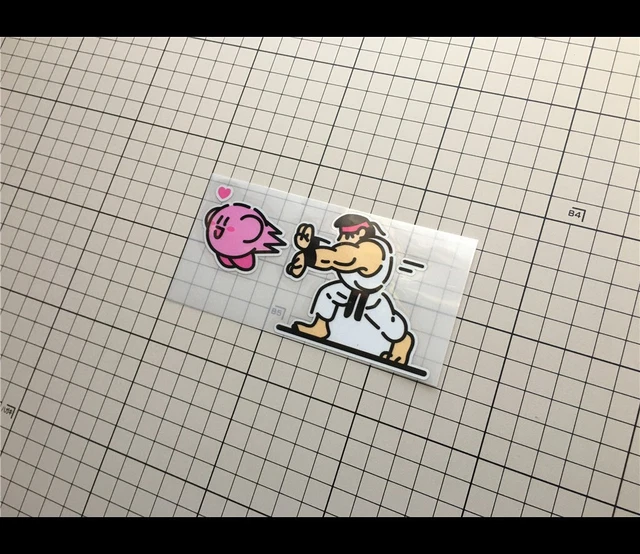 REFLECTIVE FUNNY STREET FIGHTER RYU Hadouken Kirby JDM Car Sticker $11. ...
