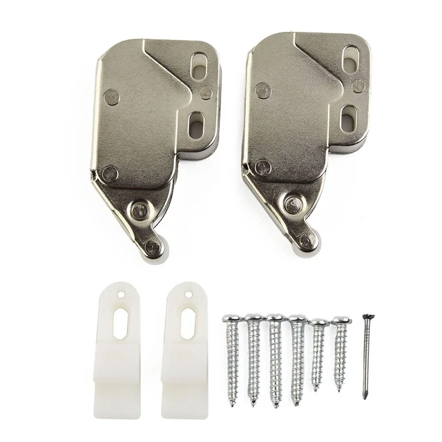 2pcs Mini Touch Latch Auto Spring Catch Lock For Push Open-Cupboard Cabinet Door