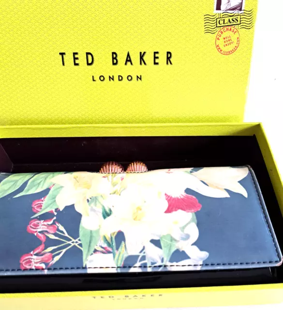 Ted Baker Floral Print Matinee Purse/Wallet. Boxed