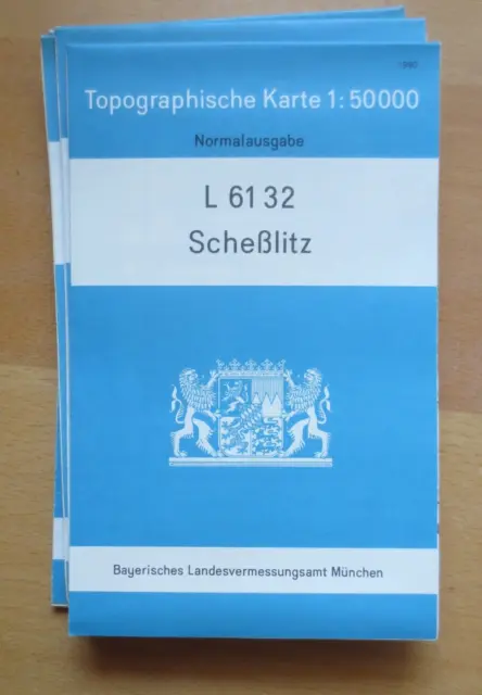 r1-1) Topographische Karte 1 : 50000   Scheßlitz   L 6132