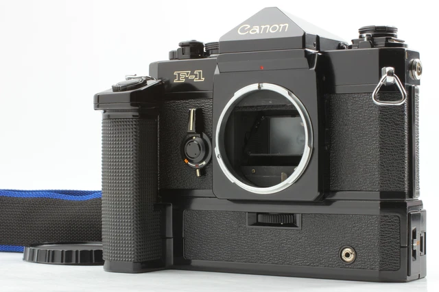 [Near MINT] Canon F-1 Late Model SLR 35mm Film Camera Black Winder F From JAPAN