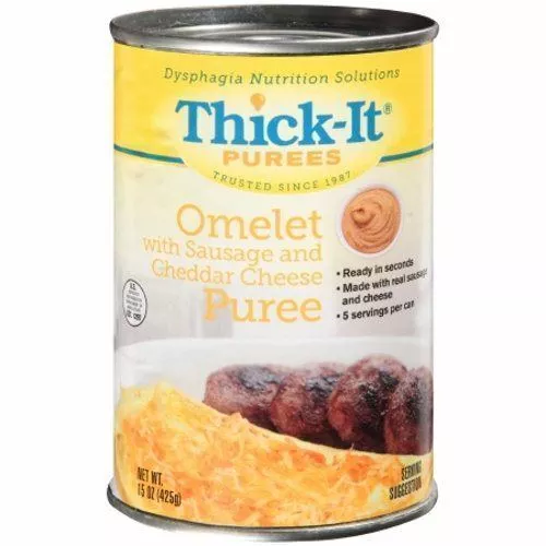 Purée Thick-It Purées 444ml Récipient Peut Saucissonier / Fromaga Omelette