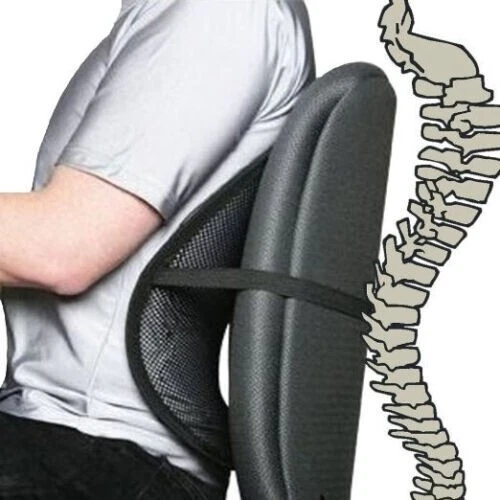 Cojín de malla lumbar para alivio del dolor asiento de automóvil corrector de postura asiento de automóvil