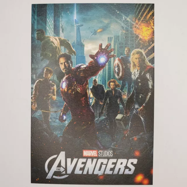 Marvel Avengers Postcard MCU Captain America Black Widow Iron Man Thor Nick Fury