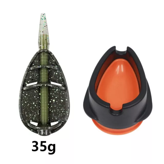 Convenient Inline Method Carp Fishing Feeder Mould for Quick Setup 253545g