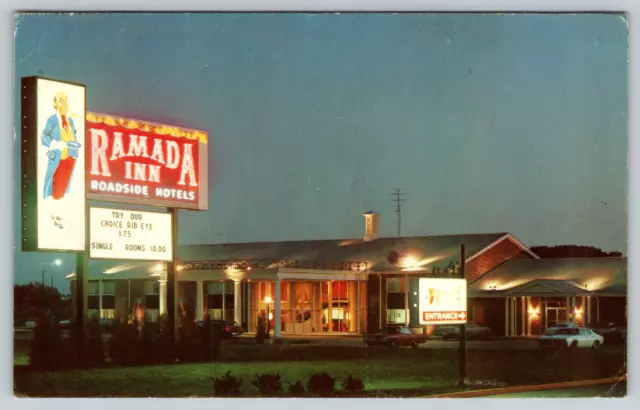 c1960s Ramada inn Bowling Green Kentucky Vintage Postcard