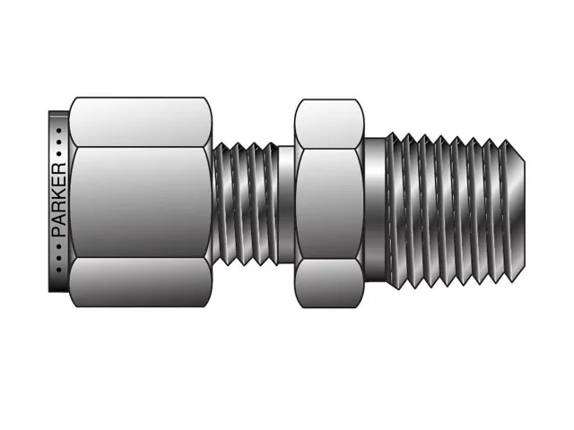 6-6 FBZ-SS Parker CPI Inch Tube NPT Male Connector - FBZ (OEM)