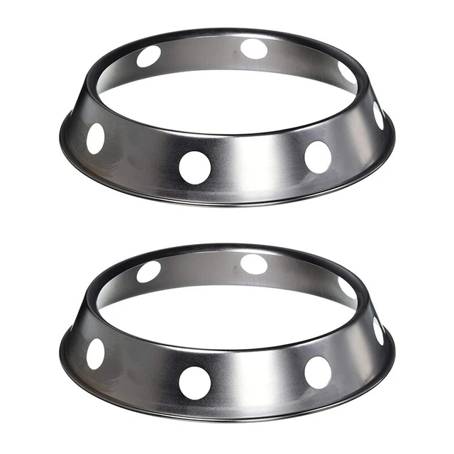 2X Universal Wok Pan Support Rack Stand Wok /Metallic Round Bottom UniversalU8M9