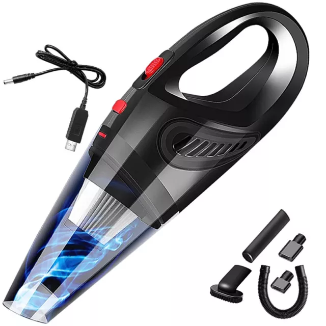 Wirless USB Car Vacuum Cleaner Portable Home Wet Dry Powerful Suction Handheld