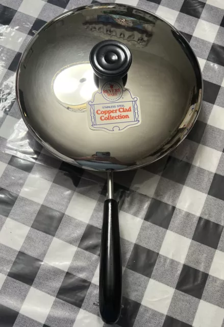 Vintage NOS USA Revere Ware 8” French Chef Skillet NEW Old Stock Rome N.y. MINT