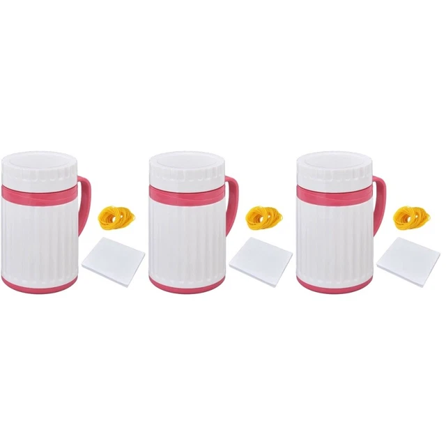 3 Sets Gobelet De Collecte Conteneur Acier Inoxydable