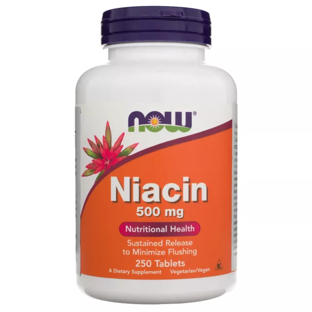 NOW FOODS Nianac (Niacin) 500 mg 250 Tabletten