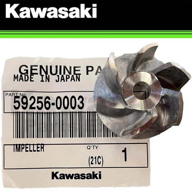 thumbnail image 2 of Genuine OEM Kawasaki Water Pump Impeller – 59256-2057 – For FD Engines / Mule Models 2 of 4