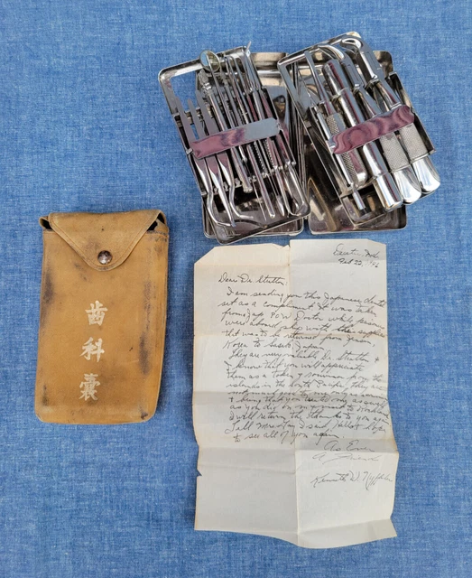 ORIGINAL WW2 JAPANESE Army Doctor Dentist Medical Surgical Tool Set W/ GI Letter 99.99 PicClick
