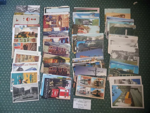 Retirement Sale 93 x postcards Rail Various used / unused (400g) #23