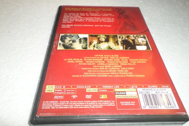 Dvd  - Ulysse / Kirk Douglas  / Dvd Pelum 2
