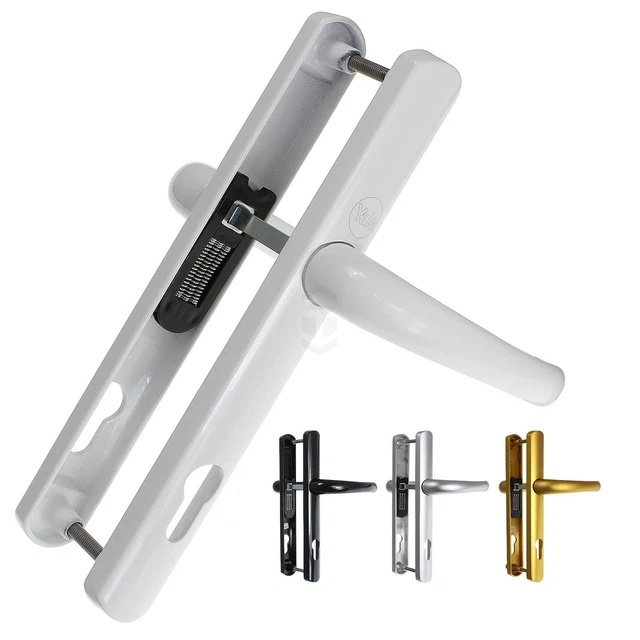 YALE UPVC DOOR Handle Superior 92mm Pair Sprung Lever Long Backplate