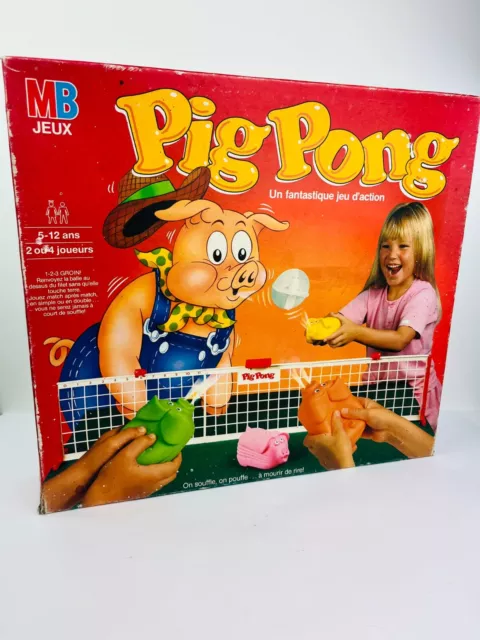 Jeu De Societe Vintage Mb Pig Pong 1986