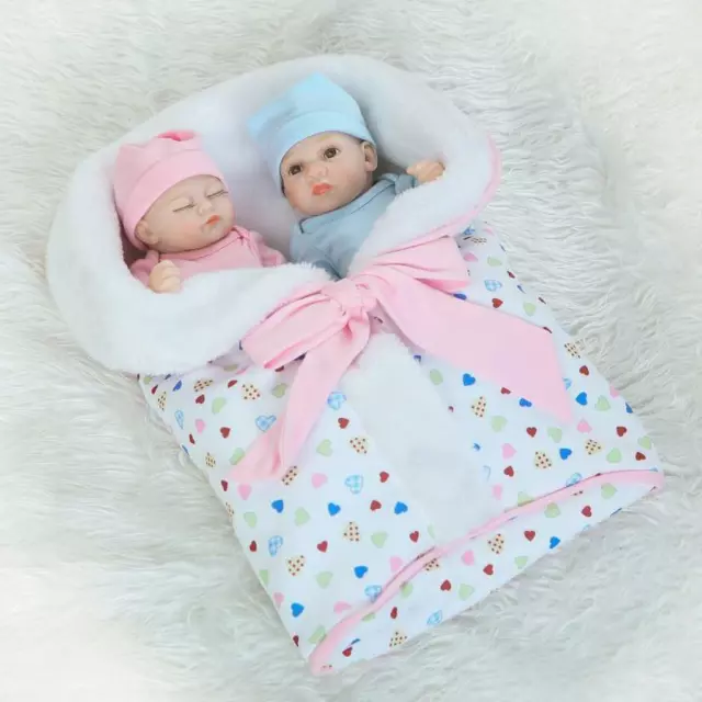 Cute Reborn Supplies Coperta per sacco a pelo in peluche per bambola neonato da