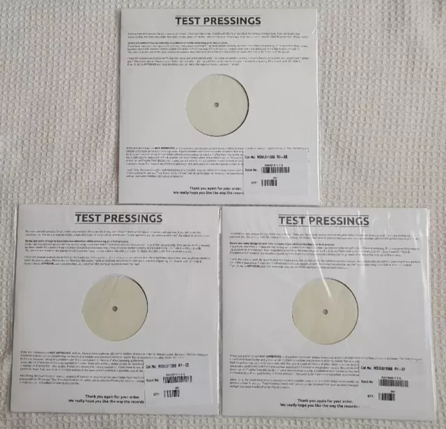 Rolling Stones 3 x Rare Test Pressing LPs "Grrr Live!"  Vinyl           Beatles