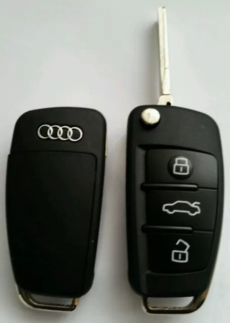 Coque Clé Boitier Télécommande Audi A2 A3 A4 A6 A8 Tt Q3 Q5 Q7 A1 3 Boutons