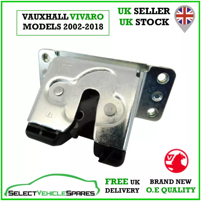 Genuine New Vauxhall Vivaro A/B Tailgate Boot Lid Lock (Single Tailgate Type)