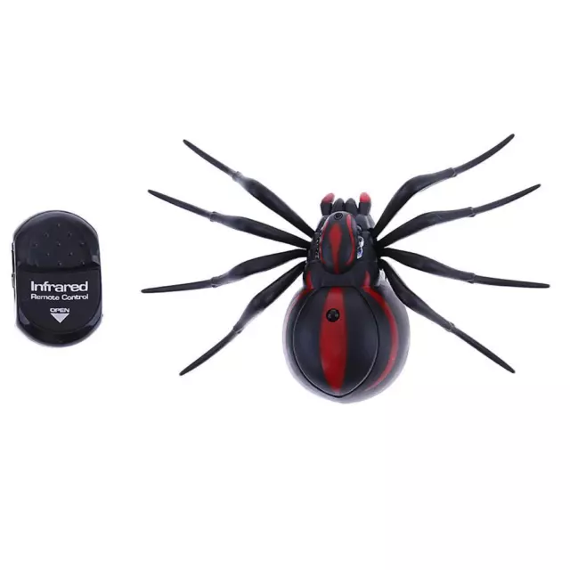 RC Remote Control Spider Scary Creepy Infrared Toy Halloween Prank Tricks