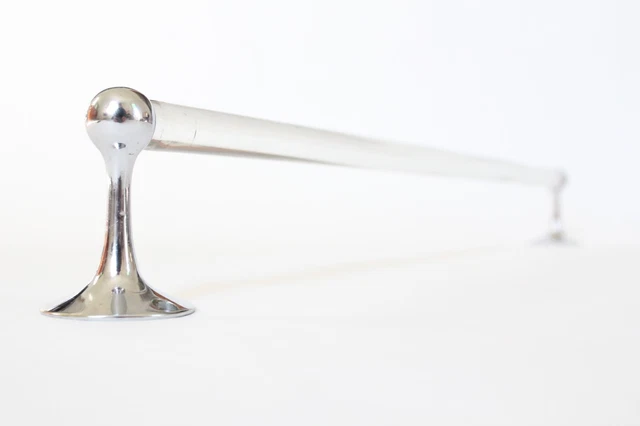 antique glass towel holder | vtg deco victorian kitchen towel bathroom