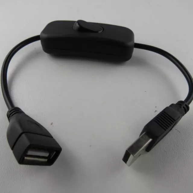 Cavo USB con Interruttore di Alimentazione Un / a Spina Caricabatteria Prolunga