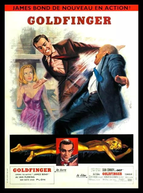 Goldfinger James Bond Movie Poster Canvas Print Fridge Magnet 6x8 Large