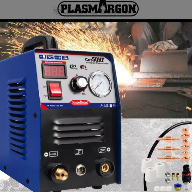 Portable HF Découpeurs de plasma CUT50 230V 50A Inverter IGBT 14mm Coupe à l'Air