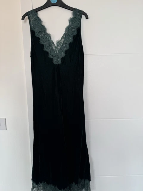 dark green long dress with sleeves Dark Green Long Sleeves Evening Gowns Mermaid Prom Dress With Slit main image 1