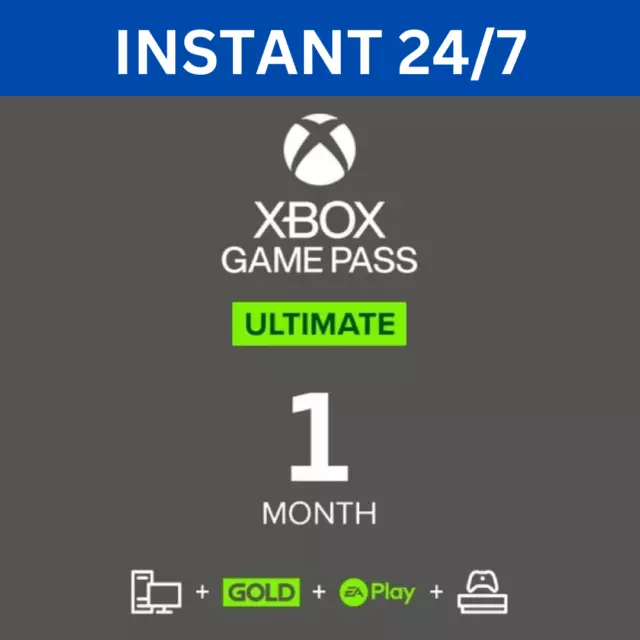 Xbox Live 1 mese Gold & Game Pass abbonamento definitivo - globale - istantaneo