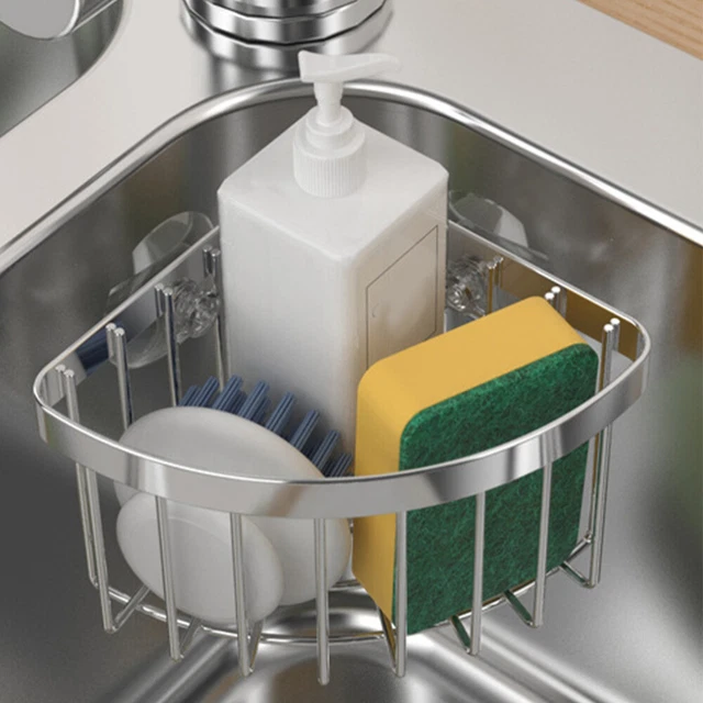 PORTE-ÉPONGE POUR ÉVIER De Cuisine Panier D'évier Robinet Blanc Filtre PORTE-ÉPONGE POUR ÉVIER De Cuisine Panier D'évier Robinet Blanc Filtre