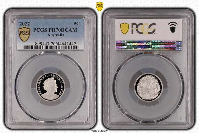 2022 Proof Five Cent 5c Australia PCGS PR70DCAM FDC UNC #3770