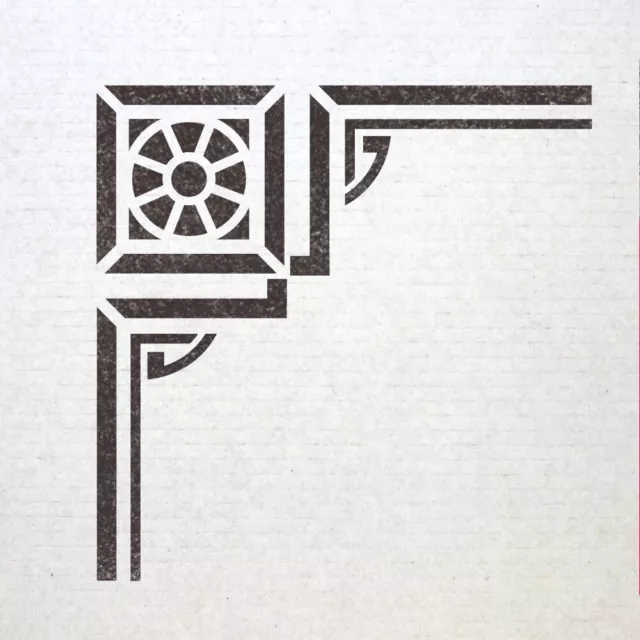Stencil Esquinero Plantilla Reutilizable 022 para decoración de pared DIY