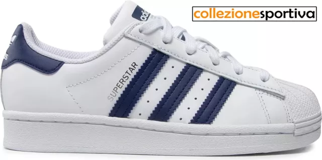 SCARPE ADIDAS SUPERSTAR- GZ9096 col. bianco/azzurro