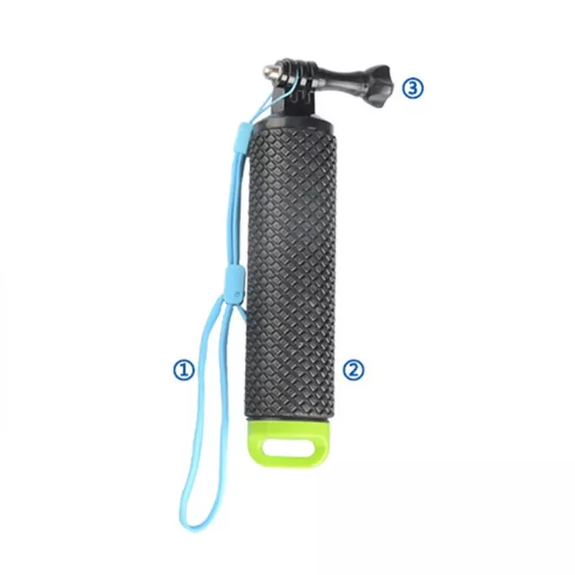 For GoPro Hero10 9 8 7 6 5 4 3 Buoyancy Stick Floating Camera Hand Grip-GREEN