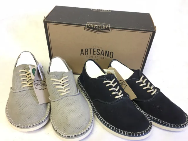 SANUK ARTESANA COLLECTION Camino Perf Suede Lace Up Shoes Navy or Grey  SMF11199 $39.99 - PicClick