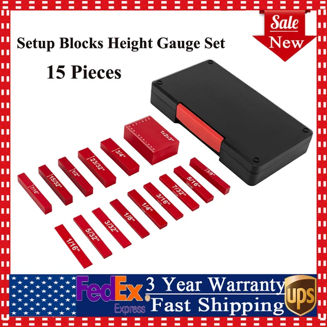 SETUP BLOCKS WOODWORKING Tools 12Piece Gauge Block Set with Precise
