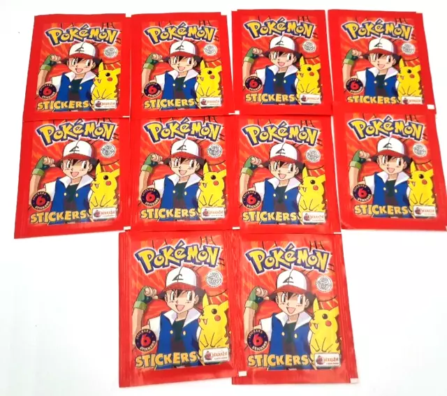 1 x paquet d'autocollants Pokémon Merlin Topps Series 1-1999 – Vintage –  Nintendo