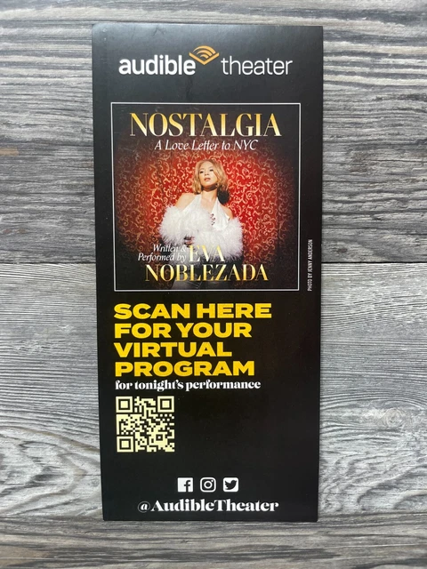 Nostalgia A Love Letter To Nyc Written & Performed By Eva Noblezada, Flyers