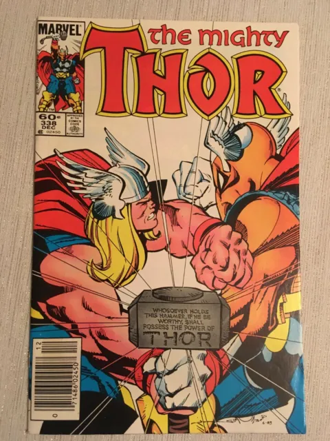 Thor #338 (1983) NM-/ 9.2+  2nd app& Origin Beta Ray Bill- Simonson art Unread🔥